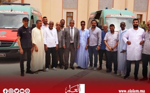 جهة الداخلة وادي الذهب تفي بالتزامها وتسلم سيارات إسعاف مجهزة لمهنيي الصيد التقليدي