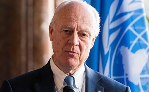 دي‭ ‬ميستورا‭ ‬بالجزائر‭ ‬قبل‭ ‬التوجه‭ ‬الى‭ ‬باريس‭ ‬بحثا‭ ‬عن‭ ‬مواقف‭ ‬متقاطعة‭ ‬