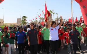 "سباق التناوب الرمزي المسيرة الخضراء" يصل المرحلة 14 ببوجدور-الكركرات