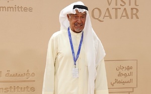 الفنان جاسم النبهان في حديثه للصحفيين في مهرجان الدوحة السينمائي: