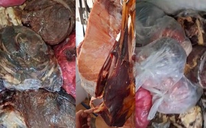 حجز 200 كلغ من اللحوم الحمراء الفاسدة بأحد المحلات بحي الديزة بمرتيل