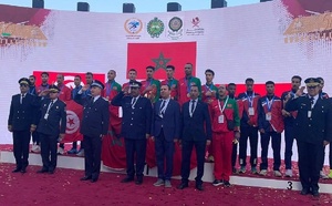 رياضيو الأمن الوطني يتوجون بلقب البطولة العربية للعدو الحر بمدينة الدوحة