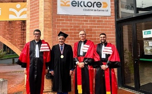 بن الماحي ينال درجة الدكتوراه في إدارة الأعمال بفرنسا