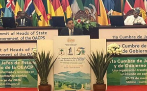 ناصر‭ ‬بوريطة‭ ‬يمثل‭ ‬جلالة‭ ‬الملك‭ ‬في‭ ‬القمة‭ ‬11‭ ‬لمنظمة‭ ‬دول‭ ‬إفريقيا‭ ‬والكاريبي‭ ‬والمحيط‭ ‬الهادئ‭ ‬بمالابو‭ ‬