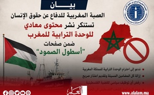 العصبة المغربية للدفاع عن حقوق الإنسان تنتقد نشر مضامين تمس الوحدة الترابية عبر صفحات "أسطول الصمود"