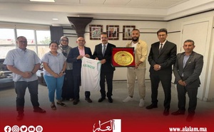 عامل القنيطرة يستقبل مسيري النادي الرياضي القنيطري لكرة السلة احتفاءً بالصعود إلى القسم الوطني الأول