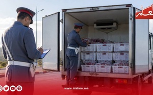 1.2 طن من اللحوم غير الصالحة للاستهلاك تسقط في قبضة درك العرائش قبل وصولها إلى طنجة