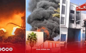 أربع شاحنات تحاصر حريق مصنع تاسيلا.. استنفار أمني وتحقيق في أسباب النيران