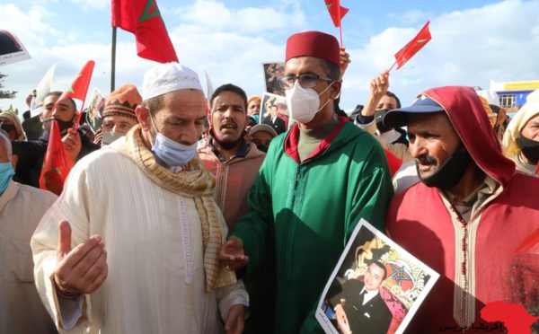 تظاهرة بمراكش إحتفاءً بالإعتراف الأمريكي بسيادة المغرب التامة على صحرائه