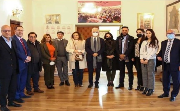 ​ممثلو تنسيقية الأحزاب السياسية المغربية بالخارج في ضيافة حزب الاستقلال