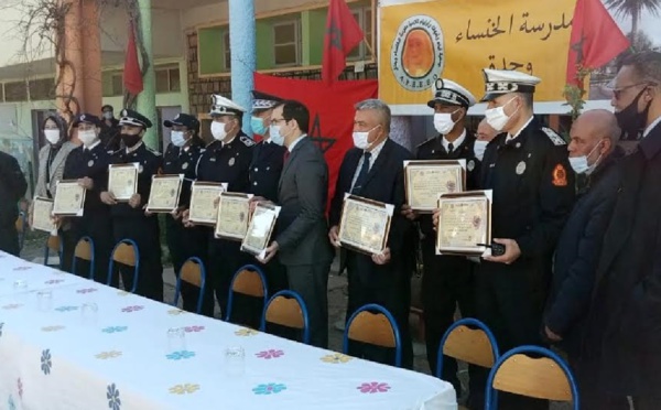 احتفاء باليوم الوطني للسلامة الطرقية: المديرية الإقليمية وجدة أنجاد وولاية أمن وجدة تعطيان الانطلاقة الرسمية للحملات التحسيسية‼