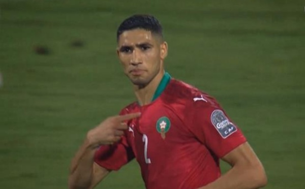 المغرب ينجو من كمين الغابون بهدف حكيمي
