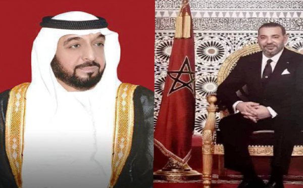 جلالة الملك يهنئ رئيس دولة الإمارات العربية المتحدة بمناسبة عيد ميلاده