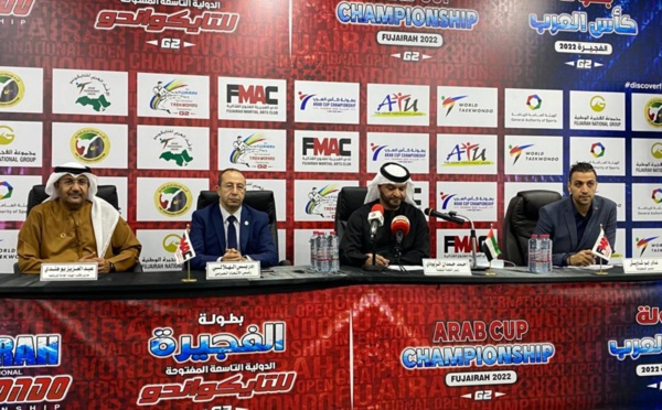 نادي الفجيرة للفنون القتالية ينظم لقاء صحفيا لبطولة كأس العرب للتايكوندو