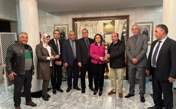 استقبال حافل للبعثة الوطنية للتايكوندو من طرف سفيرة صاحب الجلالة ببلغاريا