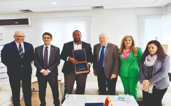 رئيس الجمعية المغربية للمصدرين لدى استقباله القنصل العام للولايات المتحدة