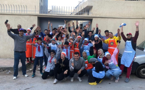 الكشاف المغربي توفر موائد الرحمان لعشرات المستفيدين