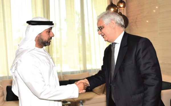 وفد استقلالي برئاسة الأخ الأمين العام يقدم واجب العزاء في الرئيس الإماراتي