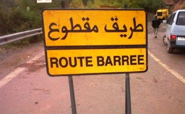 انقطاع مؤقت للطريق الرابط بين ميدلت والريش