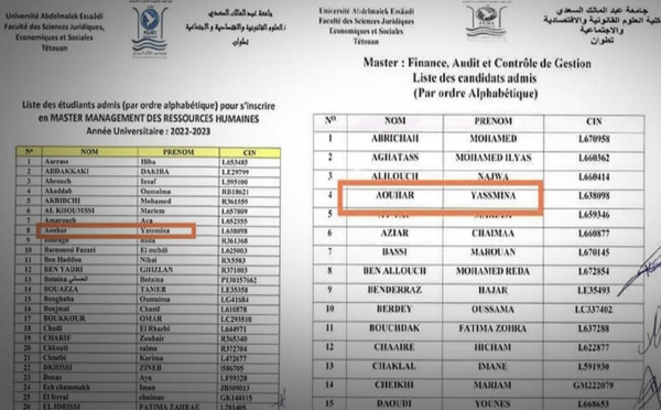 كلية العلوم بتطوان تخرج عن صمتها في فضيحة نجاح طالبة بمسلكين للماستر