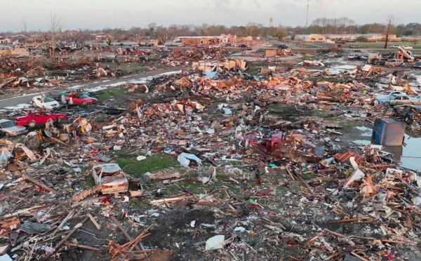 ارتفاع ضحايا إعصار مدمّر في ولاية مسيسيبي الأمريكية