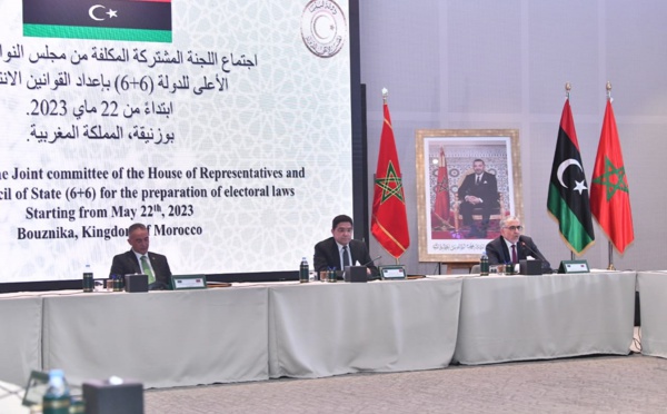 أعضاء اللجنة الليبية المشتركة (6+6) يعلنون ببوزنيقة عن توافقهم بشأن القوانين المنظمة للانتخابات