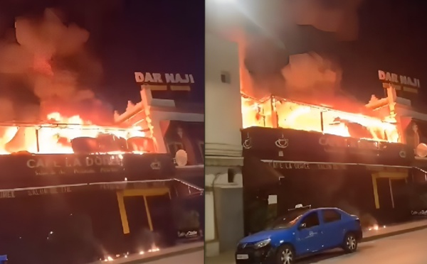 حريق مدمر في مقهى بالرباط يثير التحقيقات