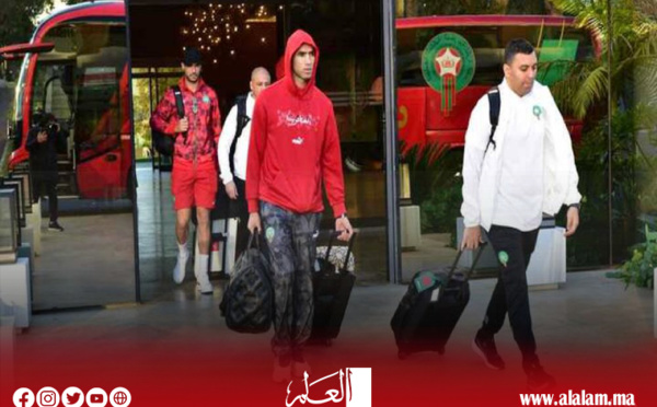 بعثة المنتخب المغربي تحط الرحال بأرض الوطن
