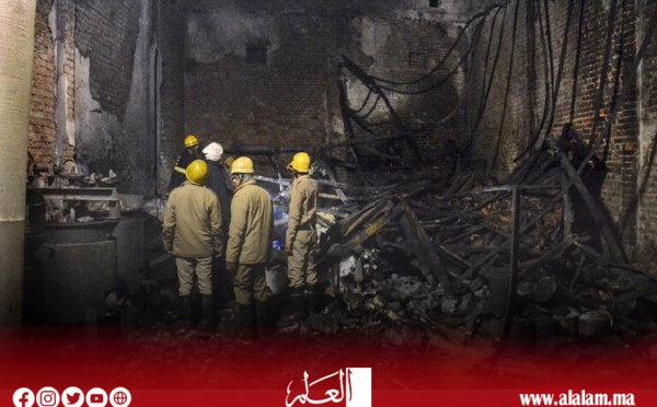 مصرع 11 شخصاً وإصابة آخرين في حريق مصنع بالهند