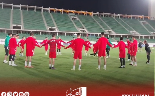 المنتخب المغربي يجري آخر حصصه التدريبية قبل مواجهة موريتانيا