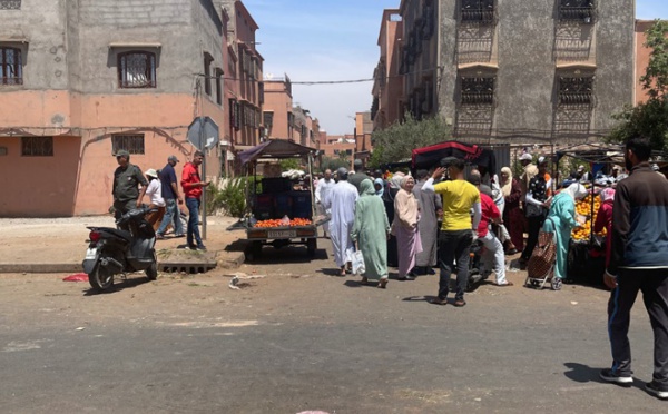 مراكش: الفوضى مستشرية  بمحيط  سوق برج الزيتون بالمحاميد