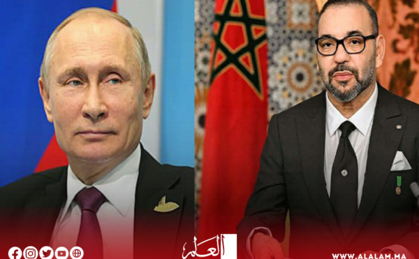 جلالة الملك يهنئ "بوتن" بمناسبة العيد الوطني لبلاده