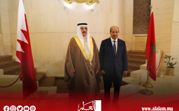 رئيس مجلس المستشارين يستقبل رئيس مجلس النواب البحريني بالرباط