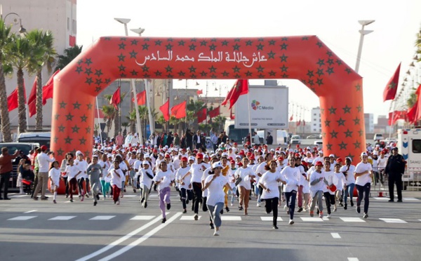 جامعة الرياضة للجميع تخلد الذكرى الفضية لتربع صاحب الجلالة الملك محمد السادس على عرش أسلافه الكرام