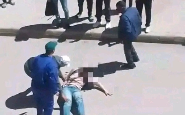أمن آرفود يوقف المعتدي على أستاذة بواسطة "شاقور"