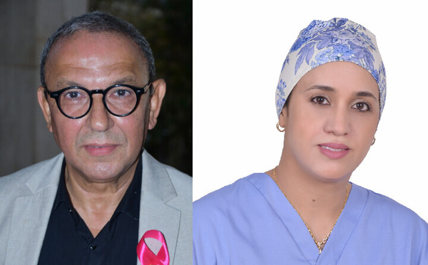 على اليمين الدكتورة غزلان الإدريسي، طبيبة اختصاصية في أمراض المستقيم والشرج – سلا