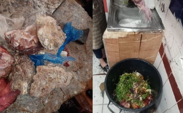 المضيق.. حجز كمية مهمة من اللحوم الفاسدة.