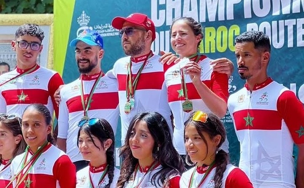 العرباوي وبن علال يتألقان ببطولة المغرب لسباق الدراجات على الطريق