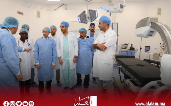 وزير الصحة يقوم بزيارة لمرافق المركز الاستشفائي الإقليمي لتنغير