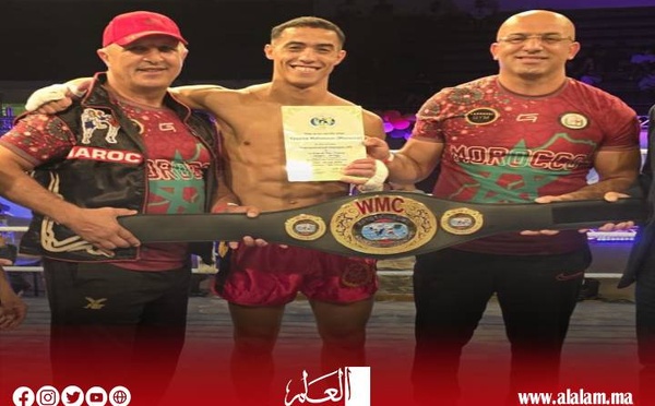البطل المغربي ياسين محسون يتوج بلقب مابين القارات للمواي طاي الاحترافي بفرنسا
