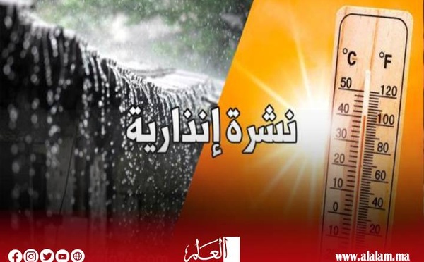 الأرصاد الجوية تحذر من موجة حر مع الشركي وزخات رعدية من الجمعة إلى الثلاثاء بعدد من مناطق المغرب