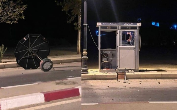 هجوم مجهولين على سد أمني بإمزورن يخلّف خسائر مادية