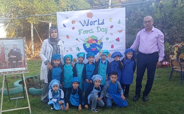 بالصور.. مدرسة سيدي عبدالله الإيكولوجية تخلد اليوم العالمي للتغذية