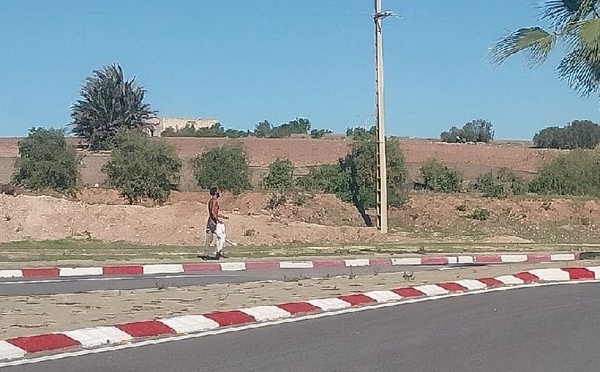 إنزال مجموعة من المشردين والمختلين عقليا على مشارف الجديدة