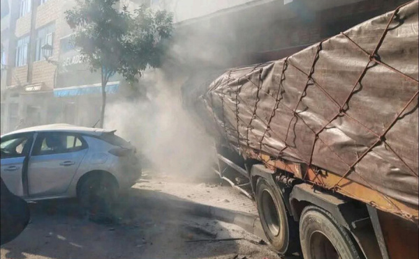 حادث سير مميت بالفنيدق جراء اصطدام شاحنة ببنايتين