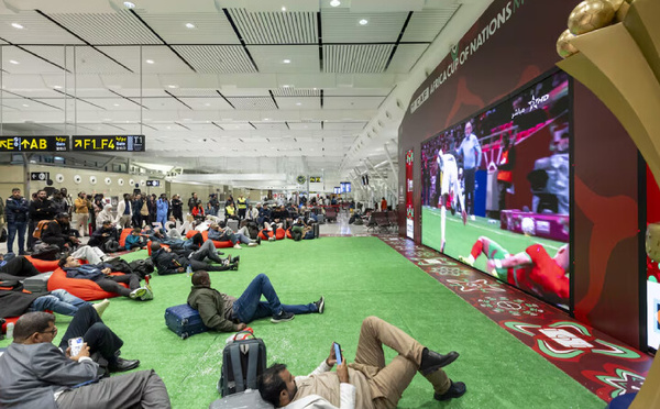 حماس كأس أمم إفريقيا يغمر مطارات المملكة