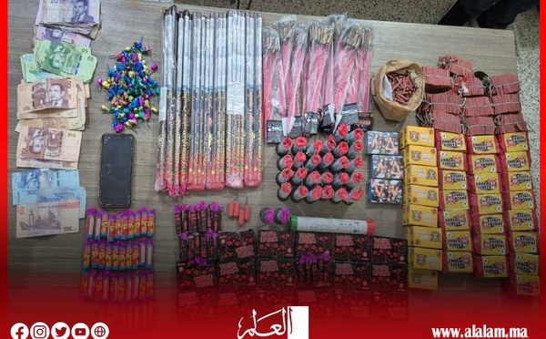 حجز أزيد من 36 ألف مفرقعة وشهاب ناري وتوقيف 5 أشخاص في عمليات أمنية بأربع مدن