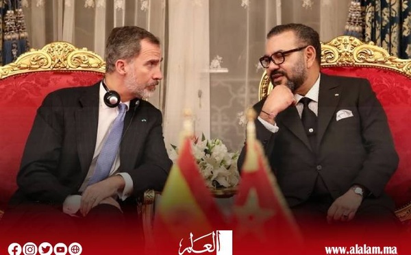 الملك محمد السادس يهنئ الملك فيليبي السادس بفوز إسبانيا بكأس العالم