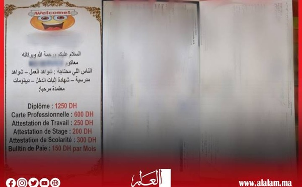 توقيف شاب بمكناس للاشتباه في تزوير وبيع وثائق رسمية ودبلومات دراسية