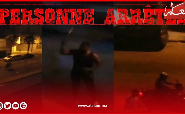 فيديو يوثق تهديد المارة بسلاح أبيض يقود إلى توقيف شخص بالقنيطرة